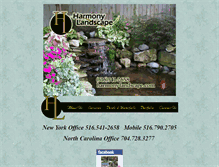 Tablet Screenshot of harmony-landscape.com